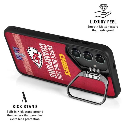 NFL Chiefs Super Bowl LVIII Champions Galaxy S24 Plus Kickstand Case